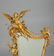 A Fine Gilt Bronze Harp Form Mirror - 2