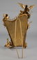 A Fine Gilt Bronze Harp Form Mirror - 3