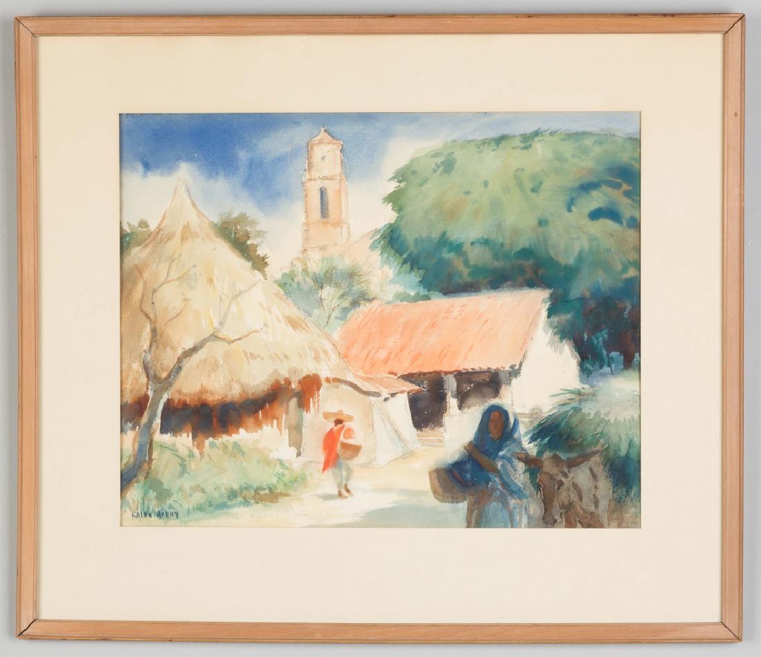 Ralph Avery (American, 1906-1976) "Mexican Scene" (1 of 3)