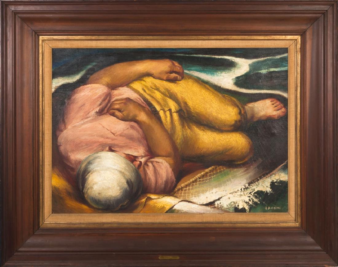 Alfred D. Crimi (American, 1900-1994) "Fisherman's (1 of 3)