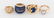 Group of Four Gold Rings with Lapis and Pearl
