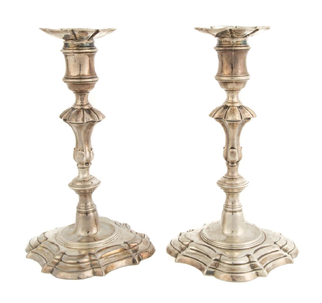 Fine John Cafe, London, Sterling Silver Candlesticks (1 of 3)