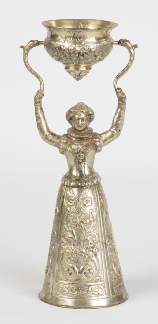 Continental Silver Figural Wedding Cup (1 of 2)