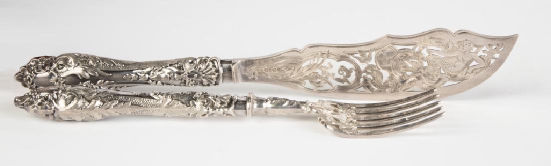 Aaron Hadfield English, Sterling Silver Fish Set (1 of 4)