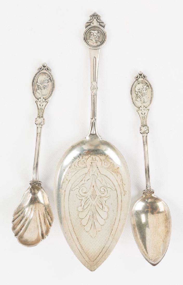Three Medallion Sterling Silver Serving Pieces (1 of 2)