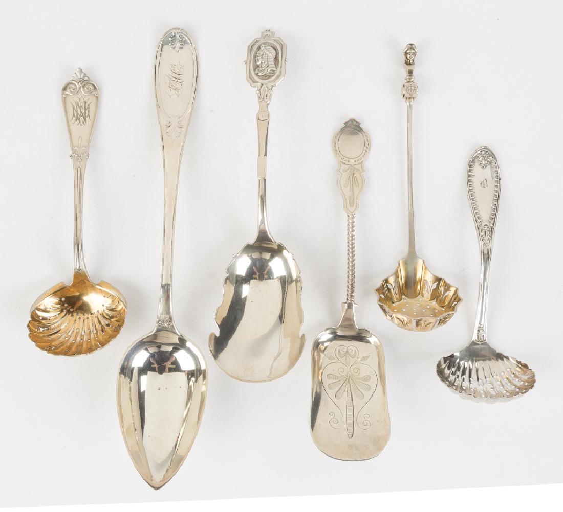 Group of Six Various Sterling Silver and Coin Silver (1 of 1)