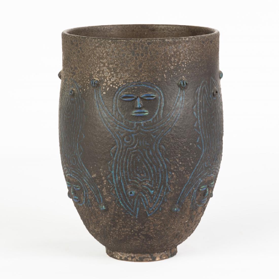 Edwin Scheier (American, 1910-2008) Adam and Eve Vase (1 of 2)