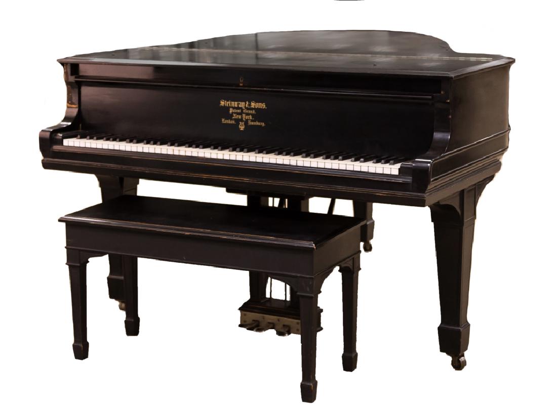 Steinway and Sons Ebonized Grand Piano (1 of 9)