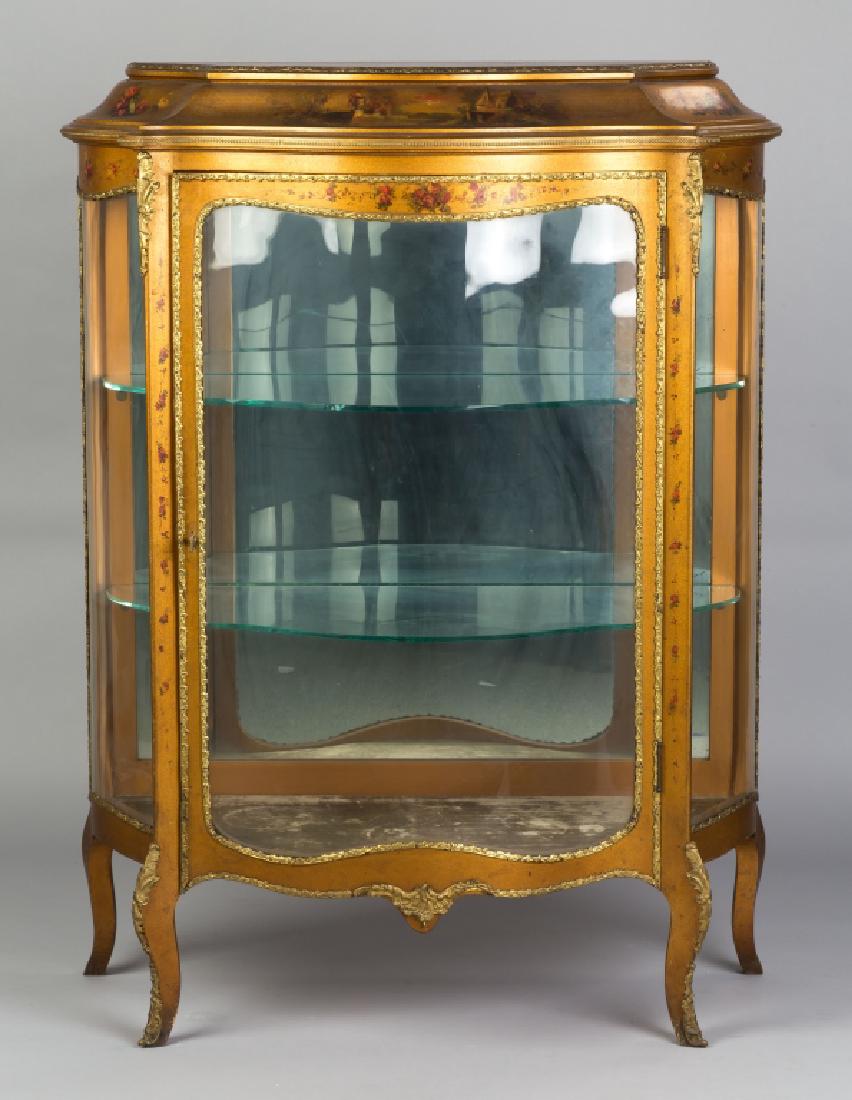 Verni Martin Lacquered and Hand Painted Vitrine (1 of 1)