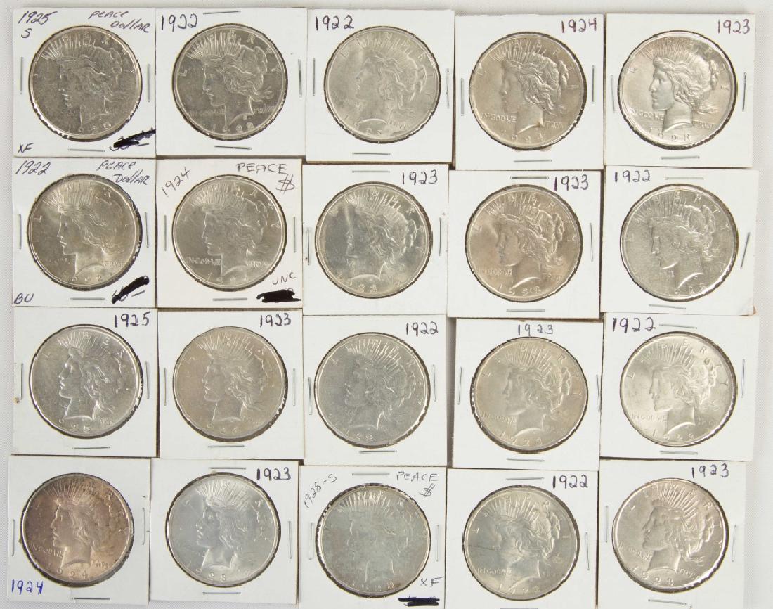 Twenty Liberty Head Silver Dollars: Twenty Liberty Head Silver Dollars. 1920's. .