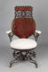 Victorian Cast Iron and Steel Spring Arm Chair