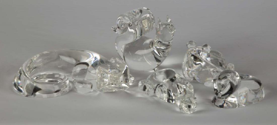 Group of 5 Steuben Animals (1 of 1)