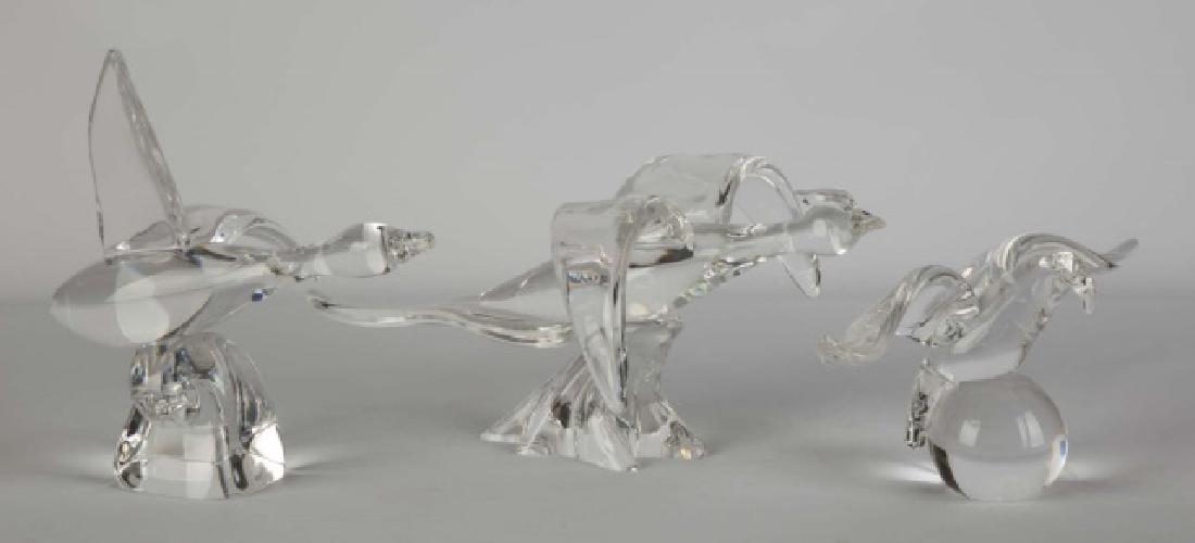 Three Steuben Birds in Flight (1 of 1)