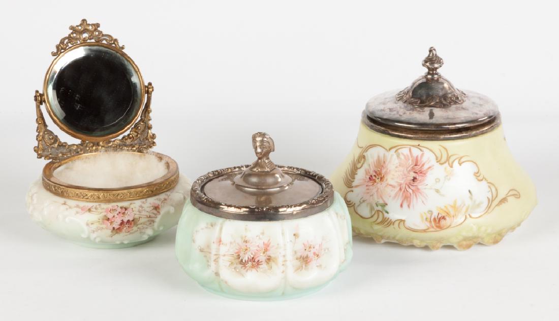 Group of Wave Crest and Pairpont Covered Jars (1 of 2)