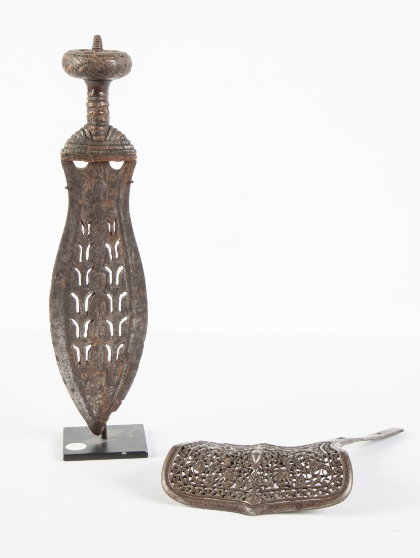 African Dagger and Breast Plate, Possibly Kuba (1 of 2)