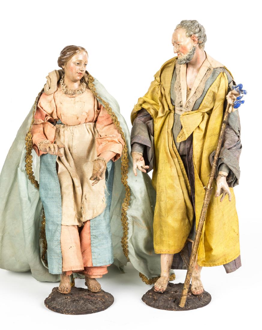Pair of Neapolitan 18th Century Creche Figures (1 of 2)