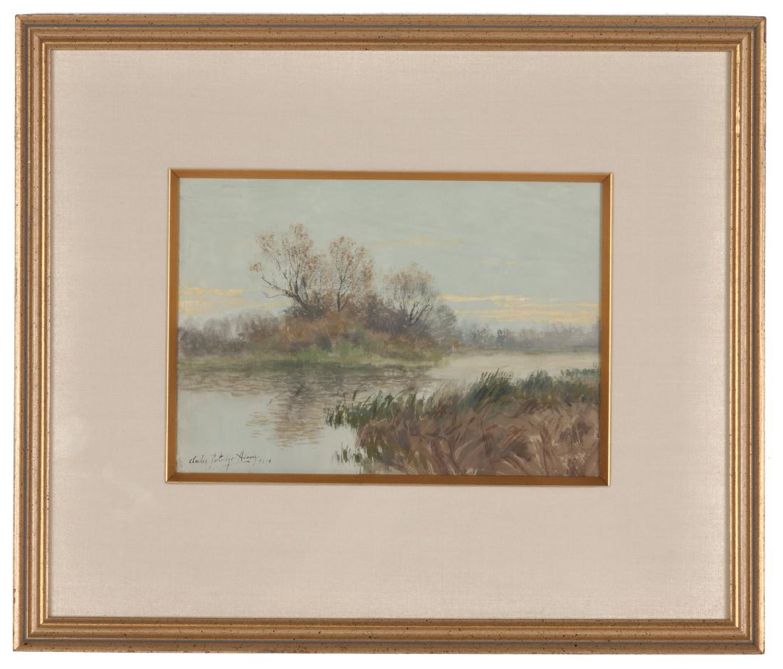 Charles Partridge Adams (American, 1858-1942): Charles Partridge Adams (American, 1858-1942) Landscape. Watercolor. Dated 1898. Signed 'Charles Partridge Adams' (lower left).Sight 6" x 9".