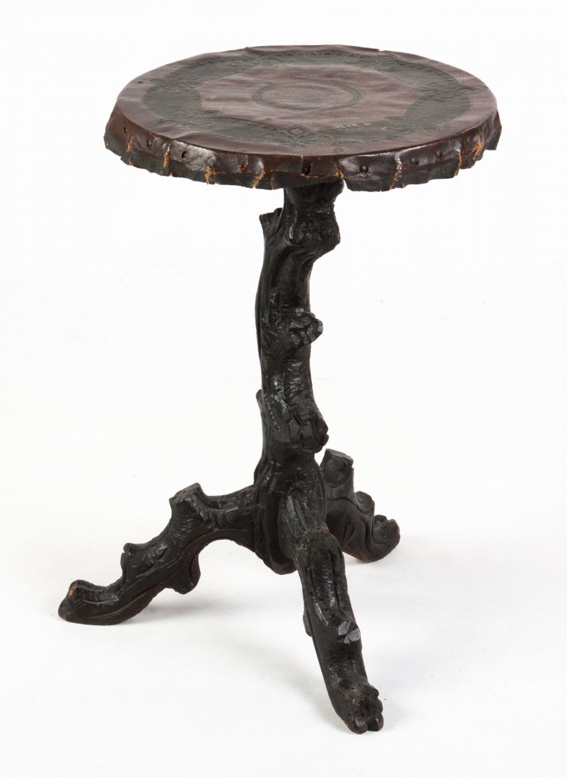 19th Century Black Forrest Side Table (1 of 1)