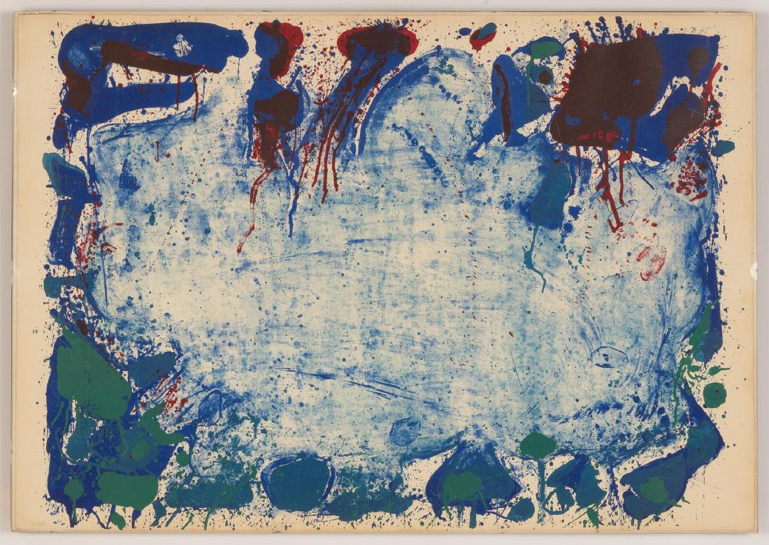 Sam Francis (American, 1923-1994) "Happy Death Stone" (1 of 5)