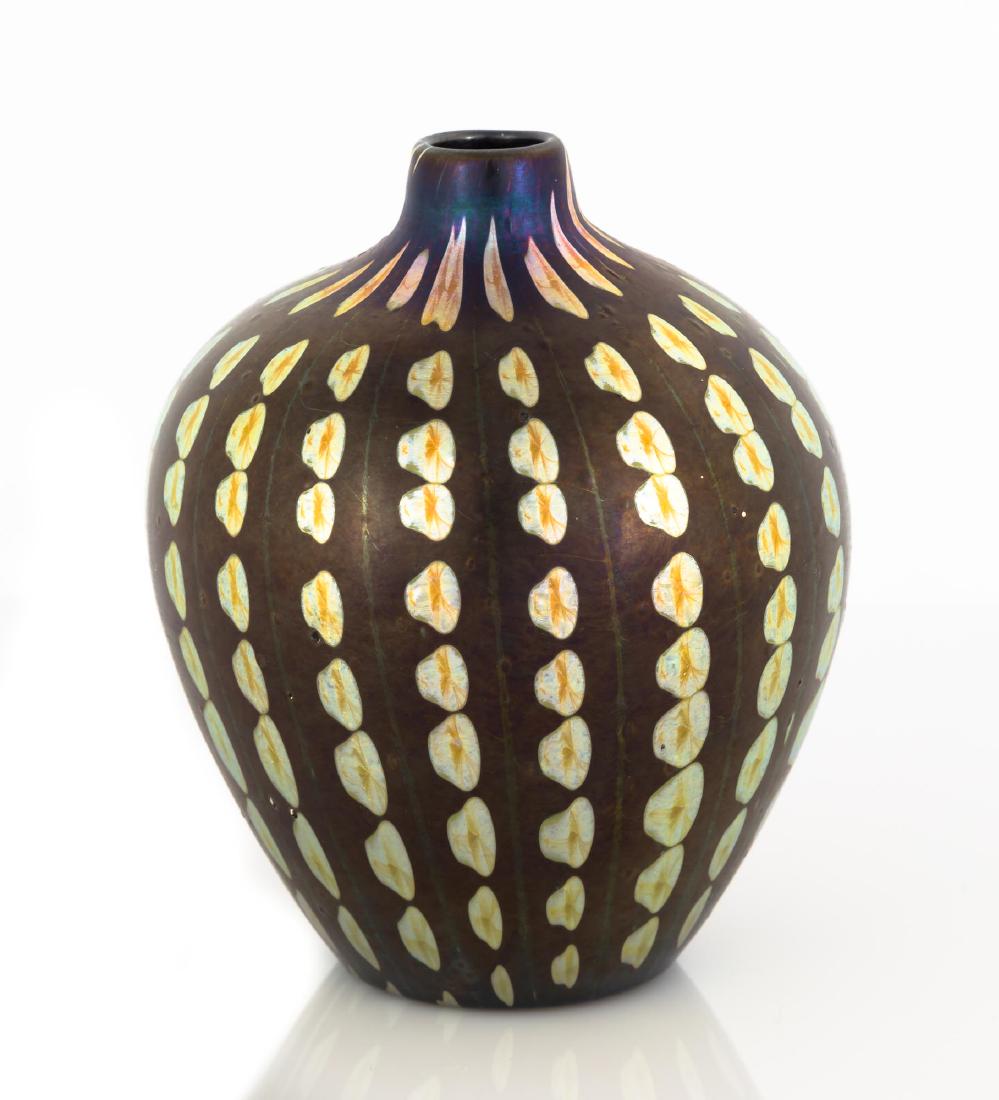 Tiffany Studios, New York, Favrile Decorated Vase (1 of 3)