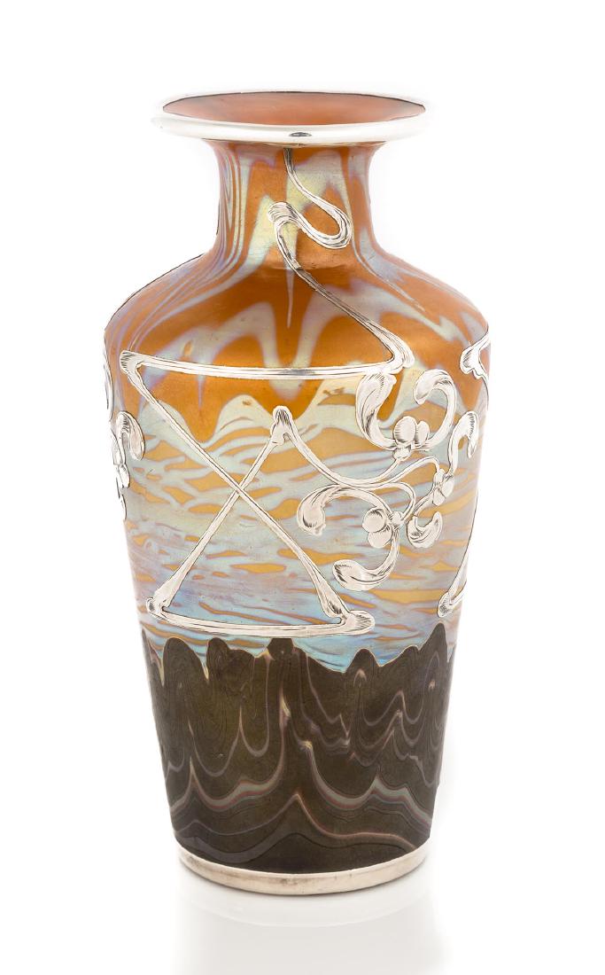 Loetz Black Bottom Vase (1 of 3)