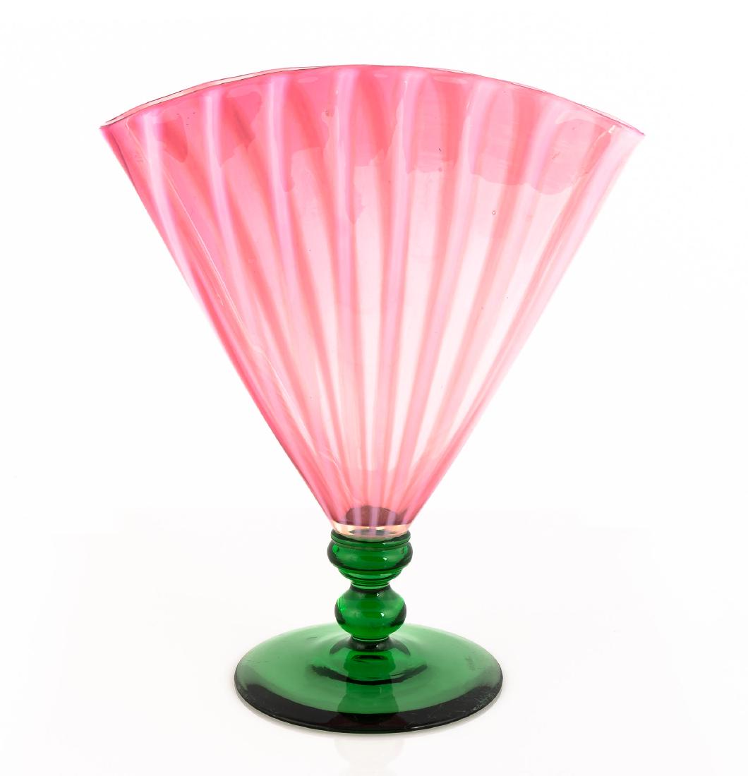 Steuben Oriental Poppy Fan Vase (1 of 1)