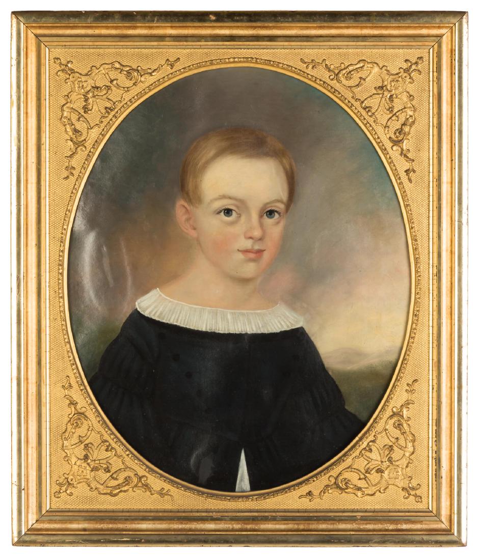 19th Century Portrait Painting of a Young Boy (1 of 2)