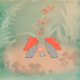 Vintage Disney Animation Cell, Fantasia: Vintage Disney Animation Cell, Fantasia, 12" (h) 12"(w), exc. , Est. 1,000-1,500