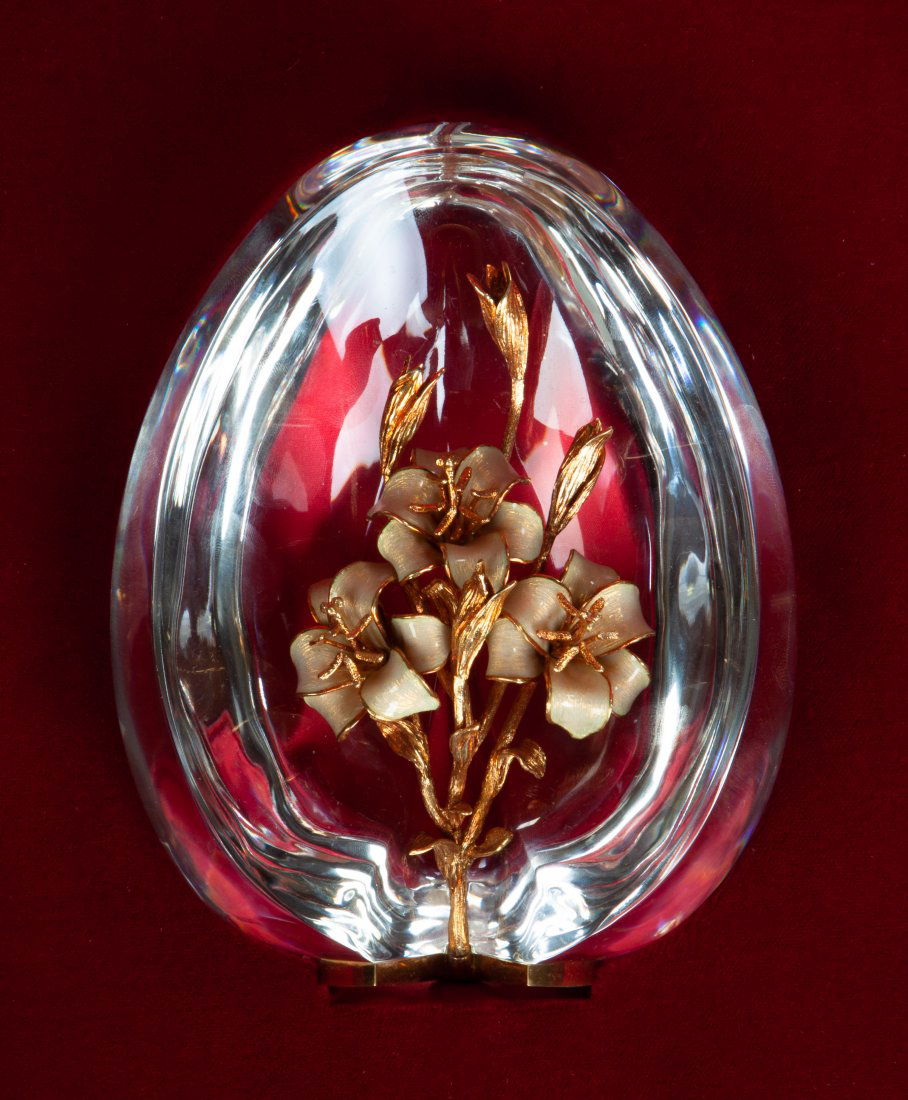 Steuben Crystal "Lilies" (1 of 2)