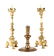 Pair of 18th Century Brass Pricket Candlesticks