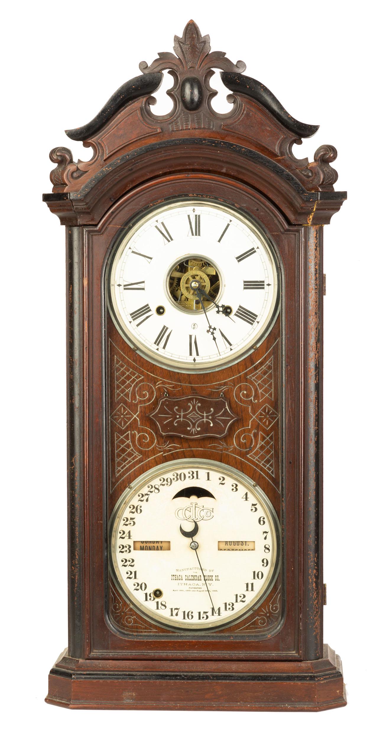 ithaca-favorite-calendar-clock-nov-23-2019-cottone-auctions-in-ny