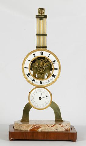 French Empire Verneuil Skeleton Clock
