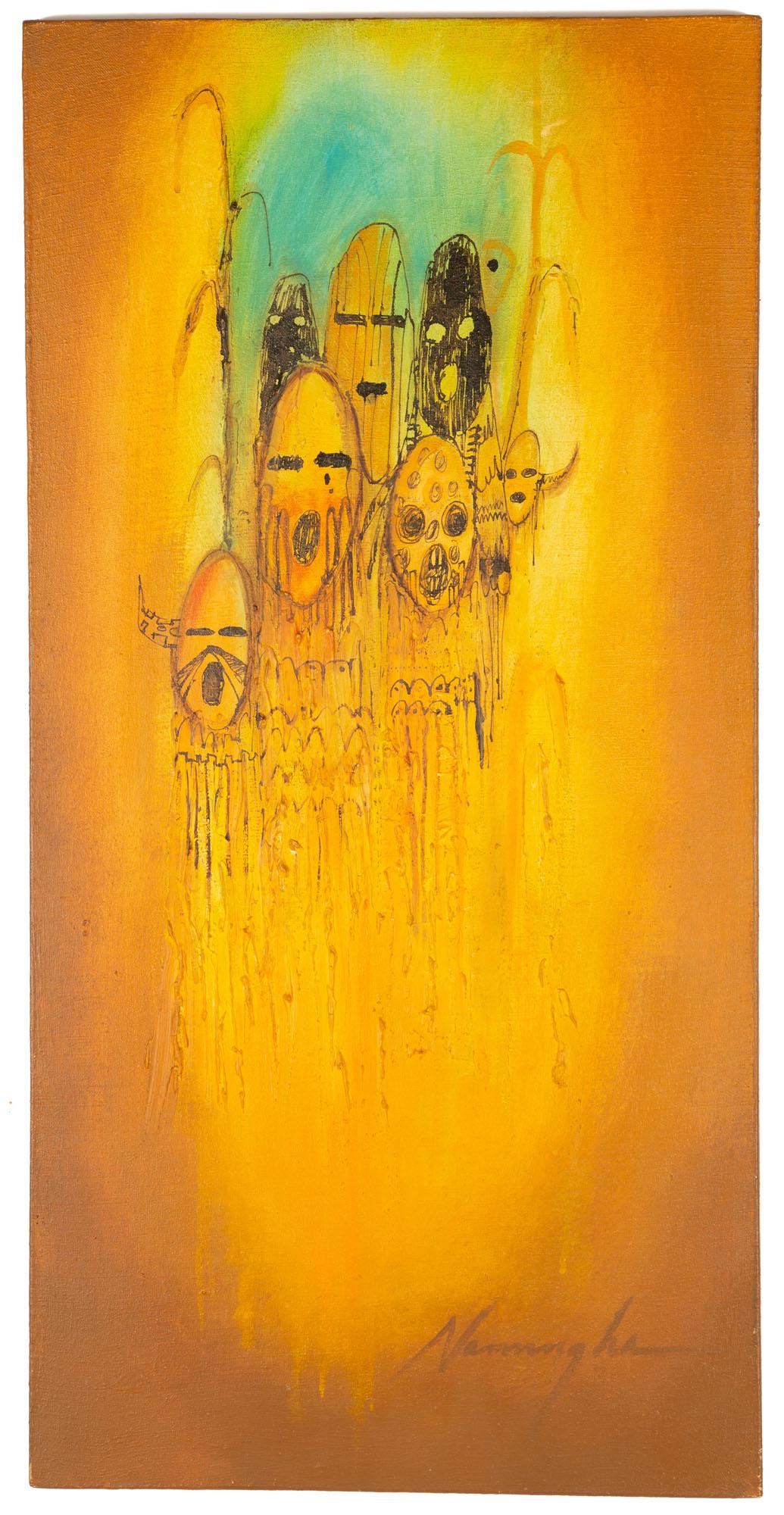 Dan Namingha (American, B. 1950), "Makers of Corn" (1 of 2)