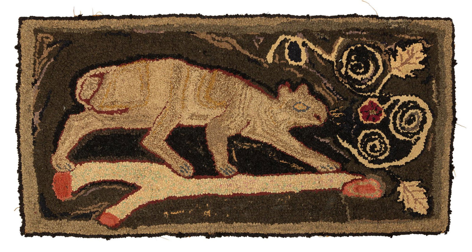 Hooked Rug with Cat (1 of 2)