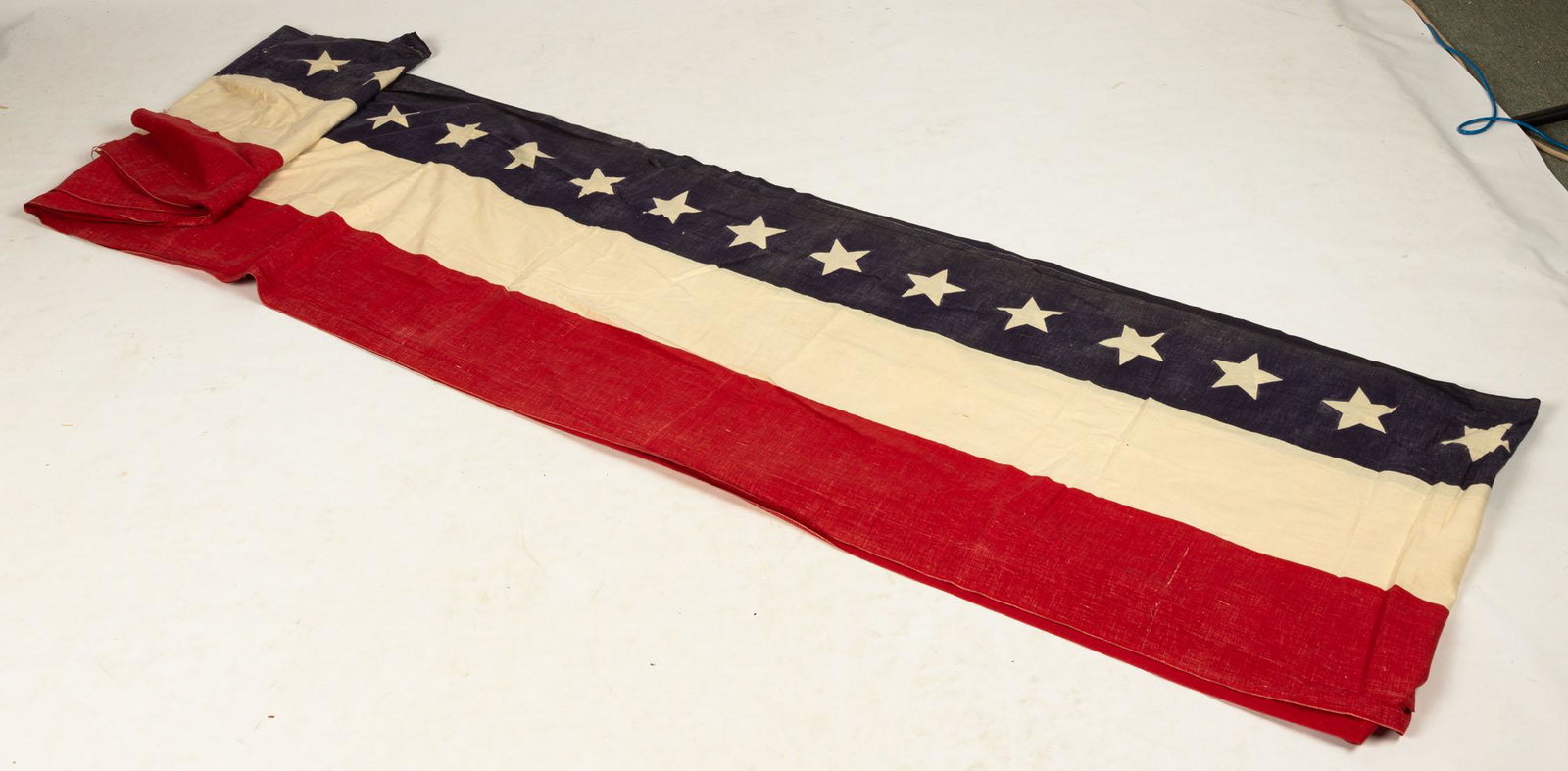 Vintage United States Banner: Vintage United States Banner L 36' W 2' Rochester Historical Society, sold to benefit the collections fund.