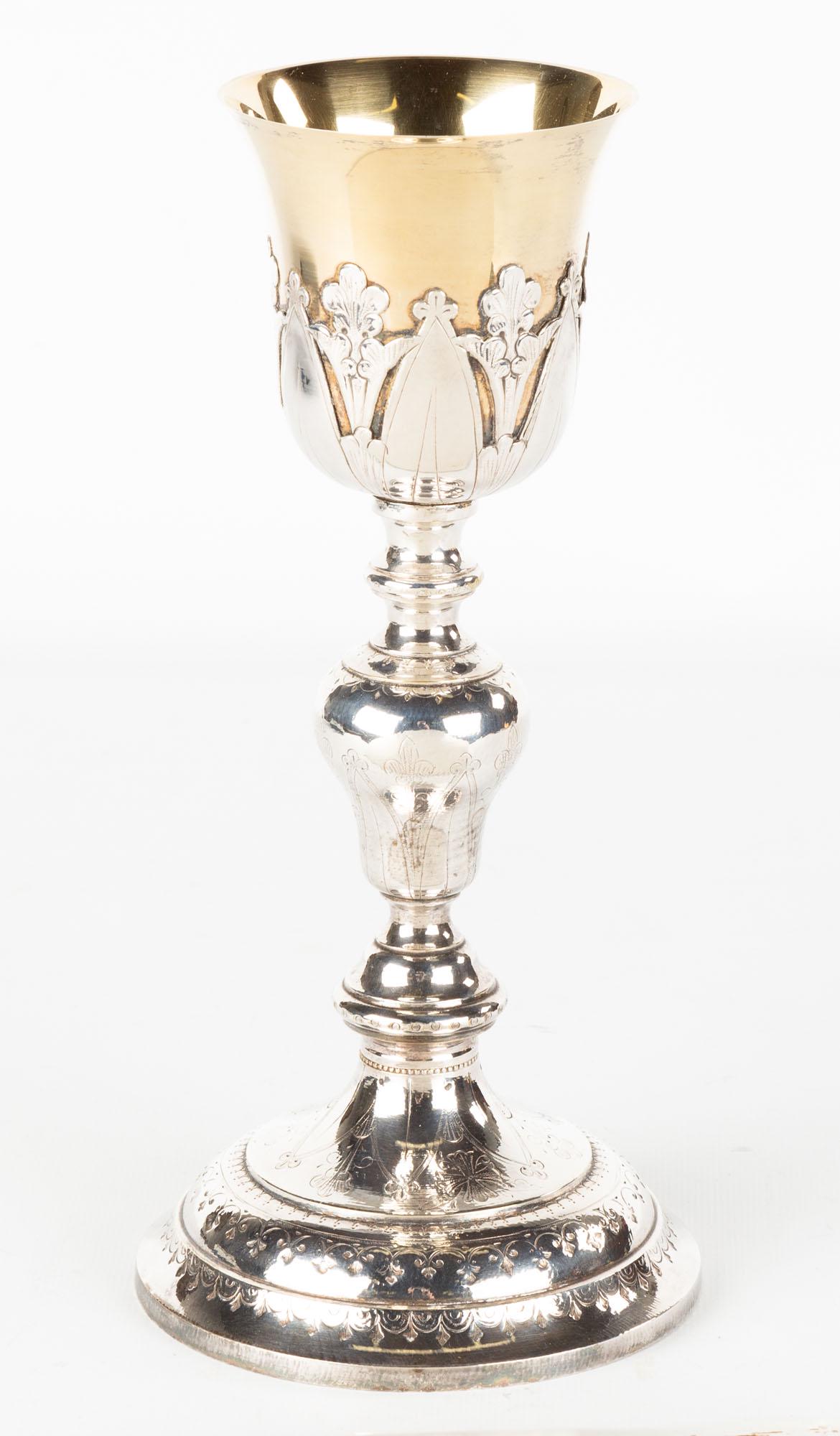 Silver and Silver Plate Chalice (1 of 3)