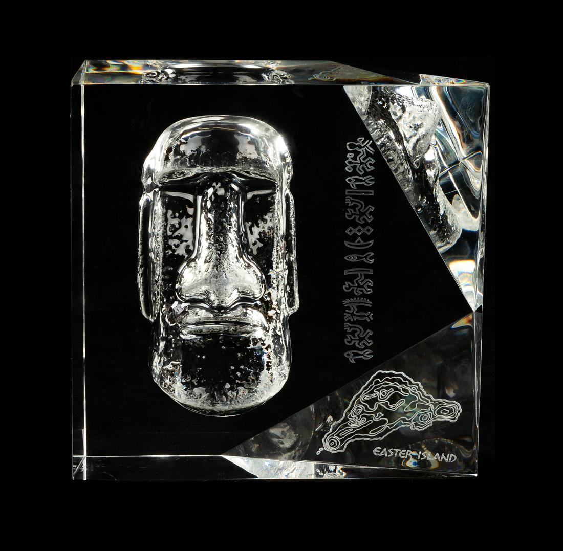 Limited Edition Steuben "Easter Island" (1 of 3)