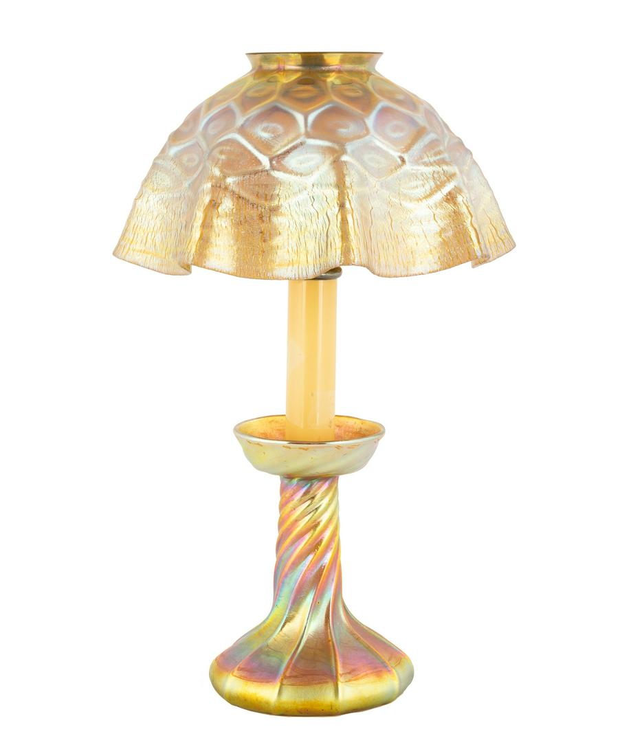 Tiffany Studios Favrile Candle Lamp (1 of 1)