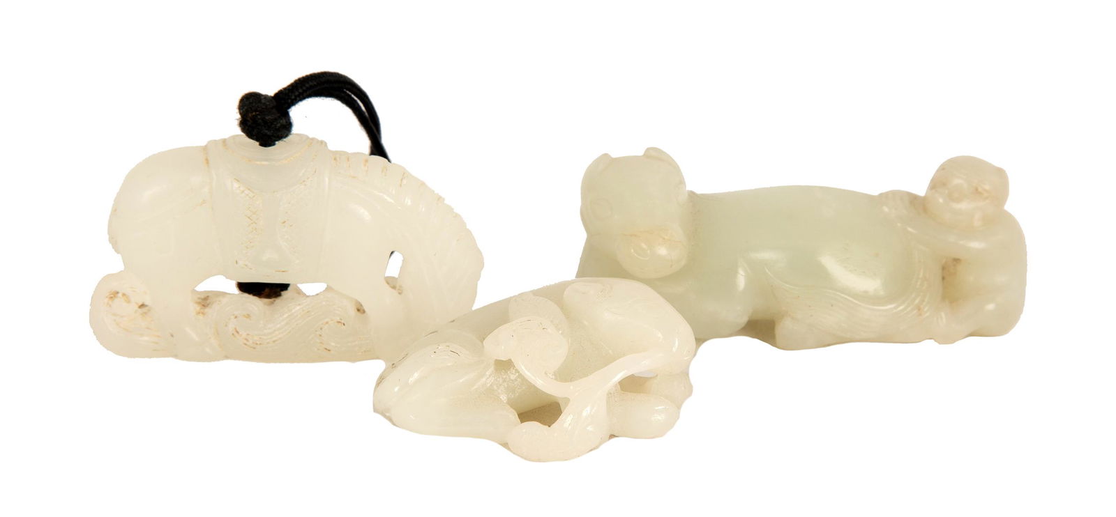 (3) Chinese Carved Jade Animals (1 of 7)