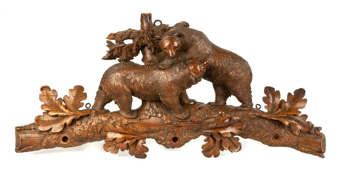 Carved Black Forest Wall Hanging (1 of 1)