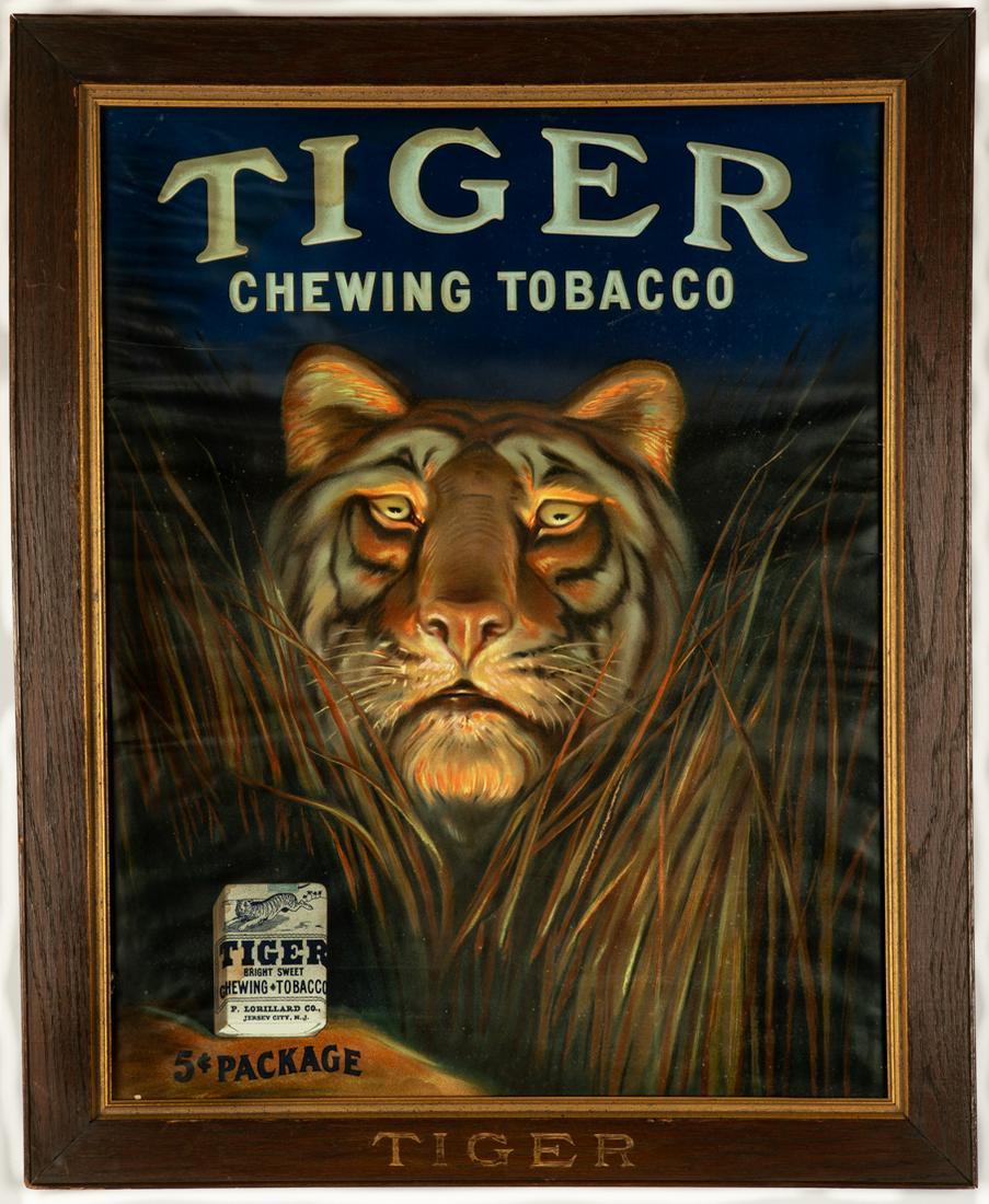 "Tiger Chewing Tobacco" Lithograph (1 of 6)