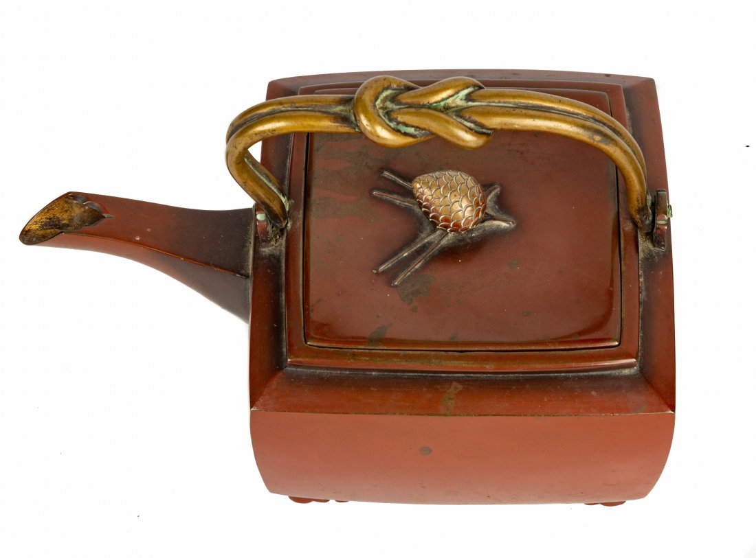 Japanese Metal Ware Teapot (1 of 4)