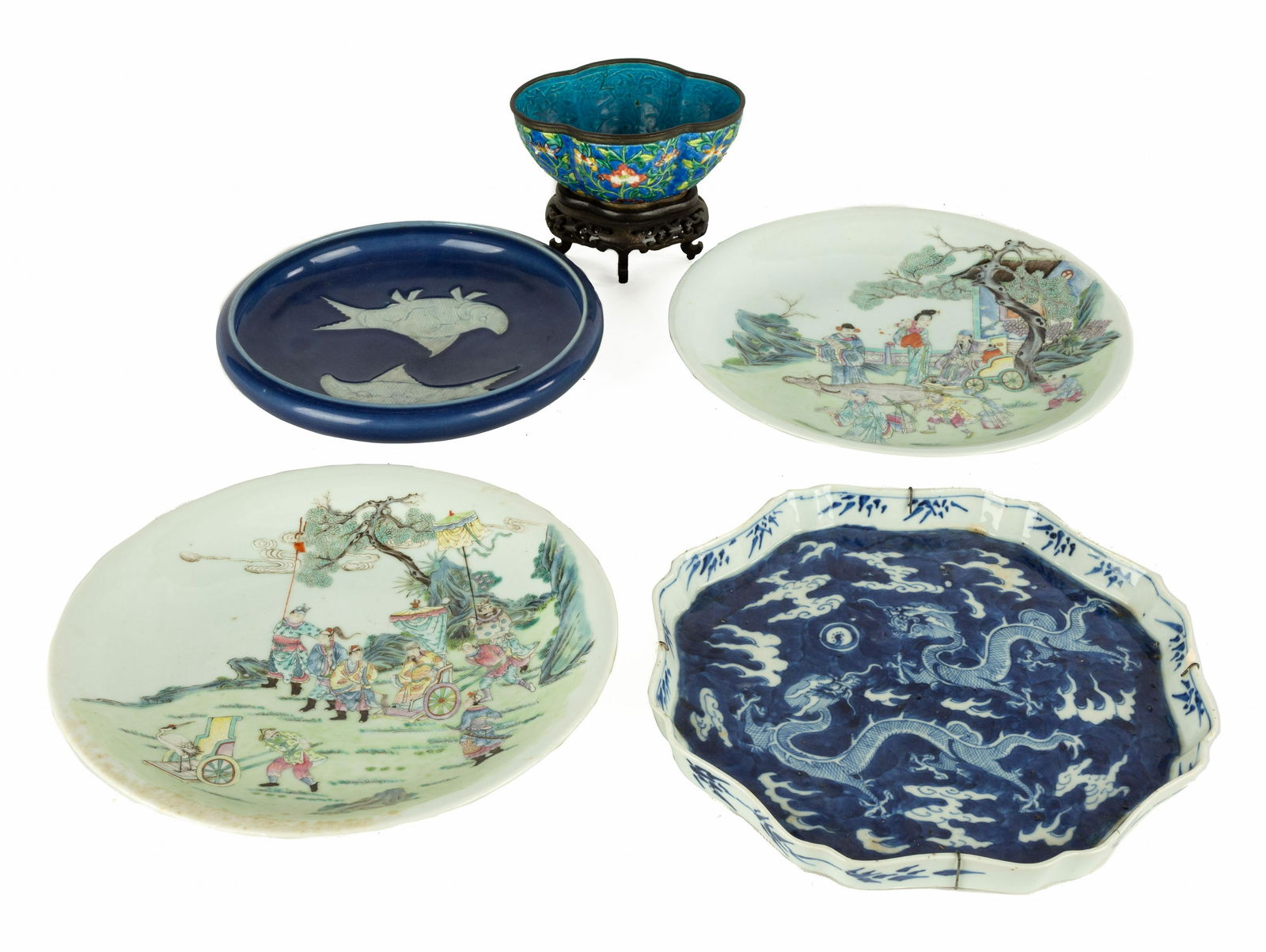 (5) Chinese/Japanese Porcelain & Cloisonné Pieces (1 of 15)