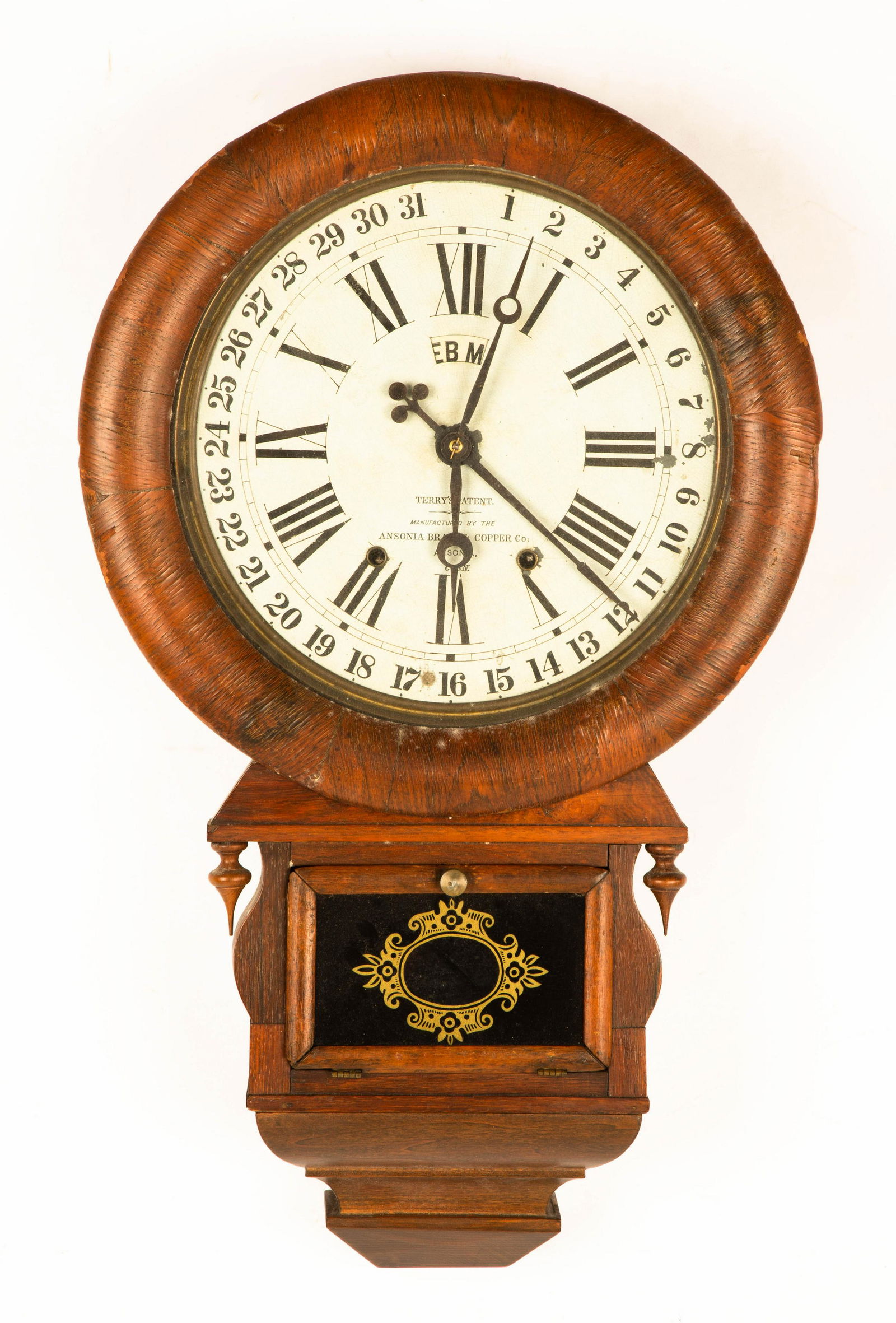 Ansonia Calendar Clock (1 of 7)