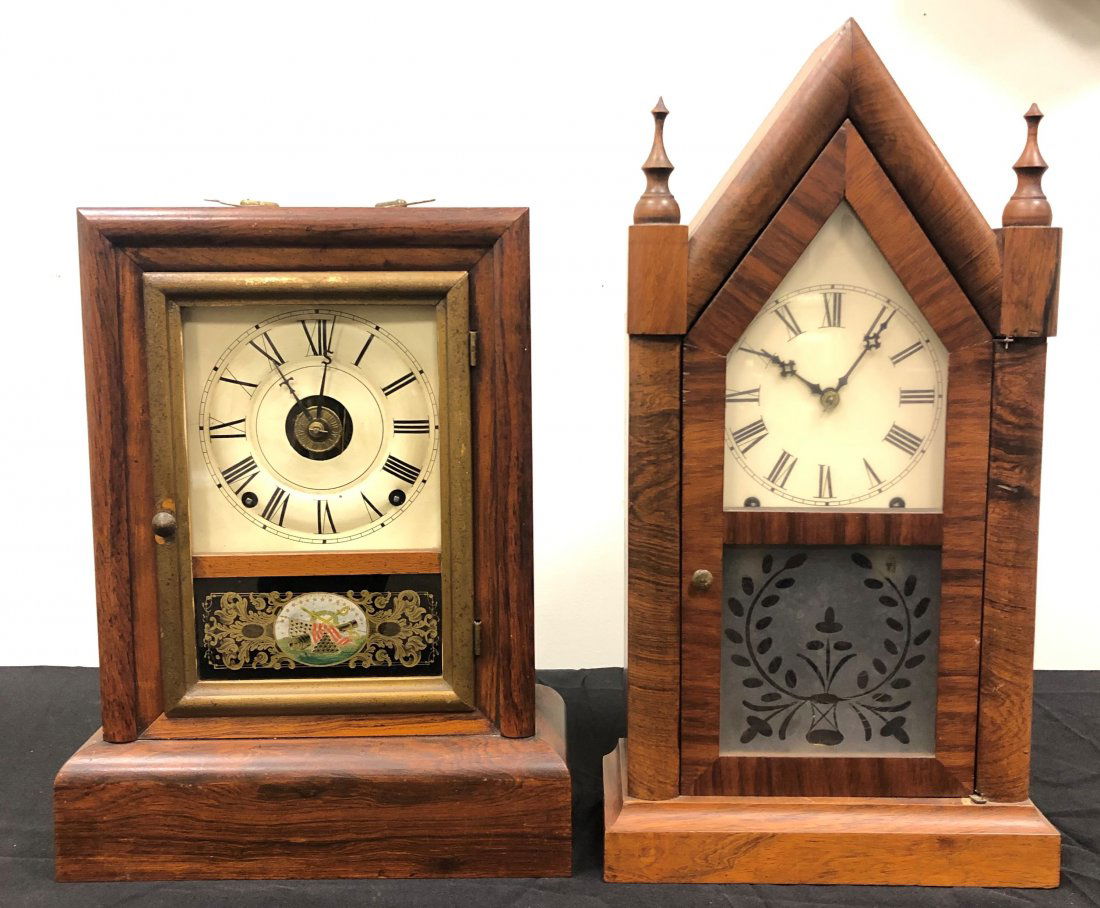 Welch Steeple & Seth Thomas Cottage Shelf Clock (1 of 2)