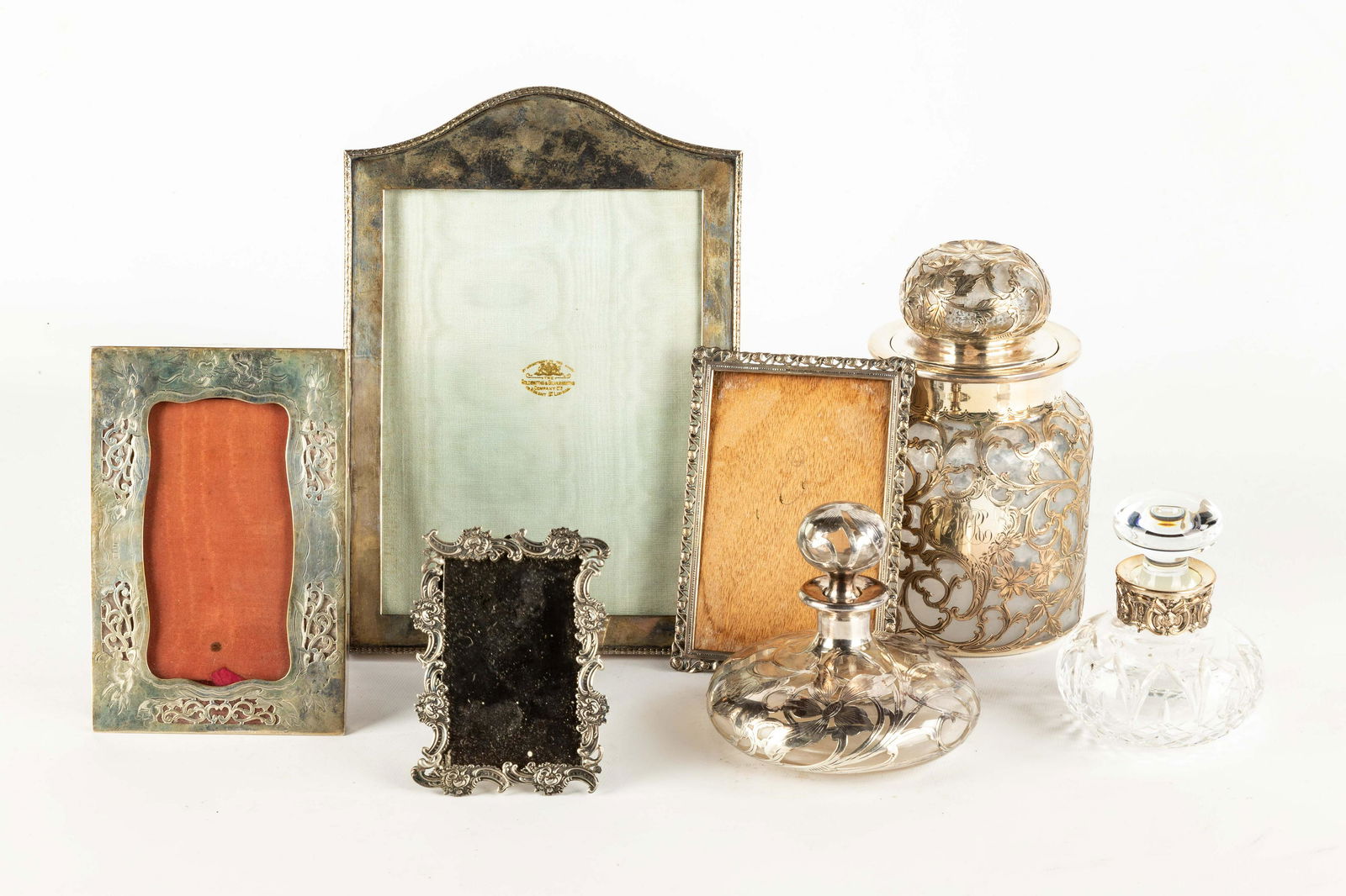 Silver Overlay Decanters & Picture Frames (1 of 1)