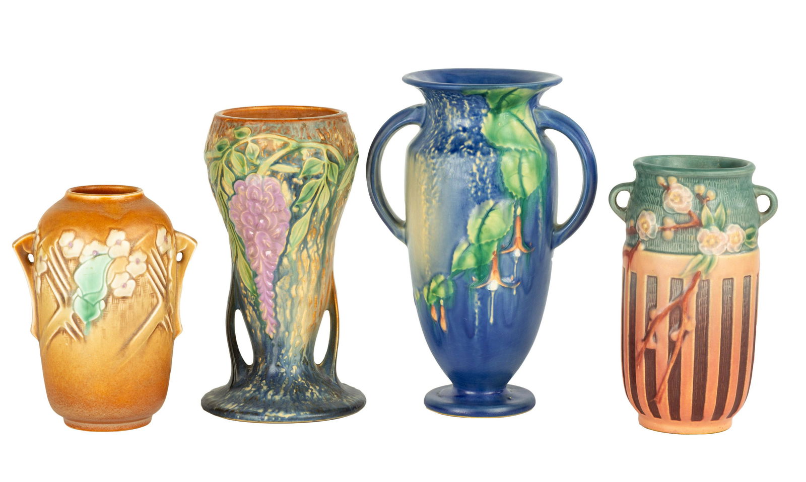 (4) Roseville Art Pottery Vases (1 of 1)