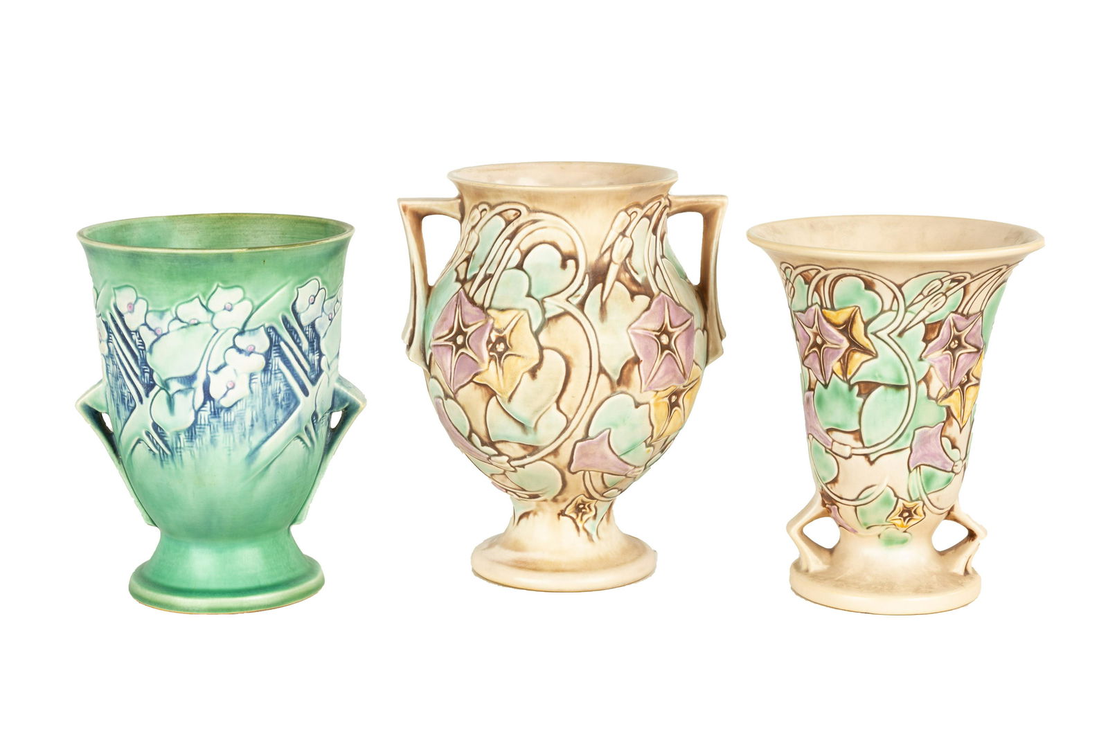 (3) Roseville Art Pottery Vases (1 of 1)