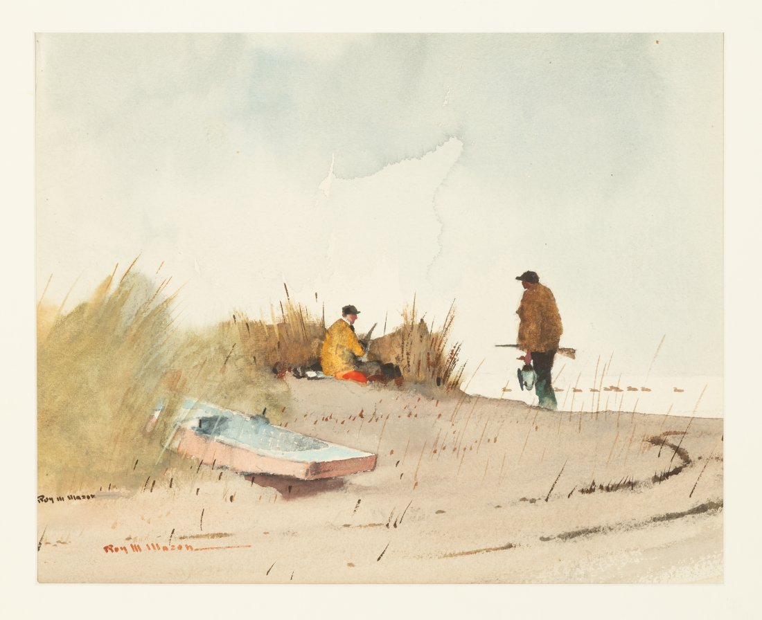 Roy Mason (American, 1886-1972) Two Men Bird Hunting (1 of 1)