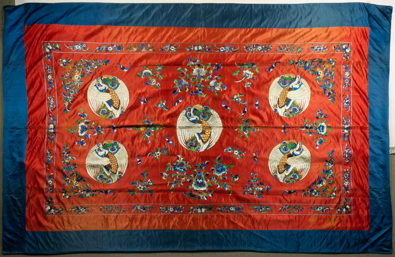 Chinese Silk Embroidered Panel (1 of 2)